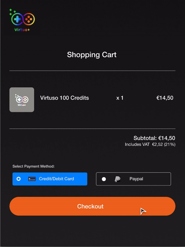 A gif example showing 