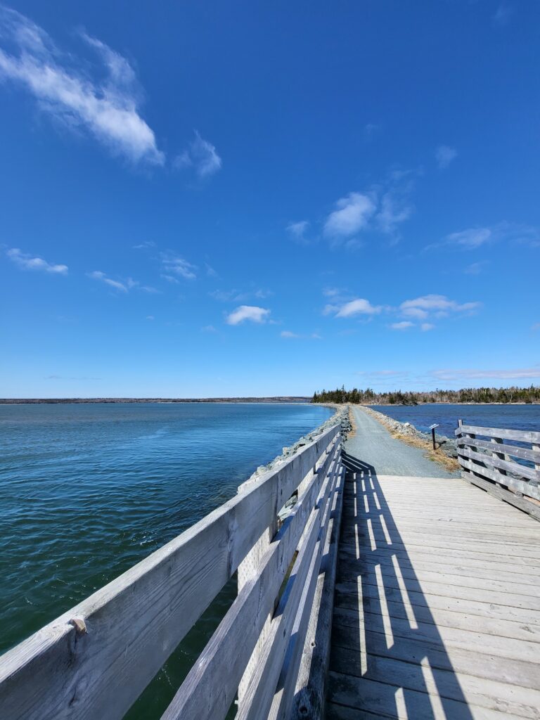 A long view of a waterway.